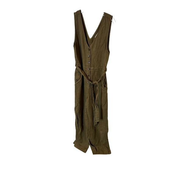 Faherty‎ linen jumpsuit -size 6 - Picture 1 of 4
